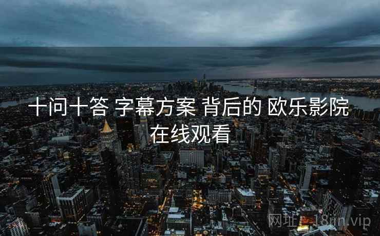 十问十答 字幕方案 背后的 欧乐影院 在线观看