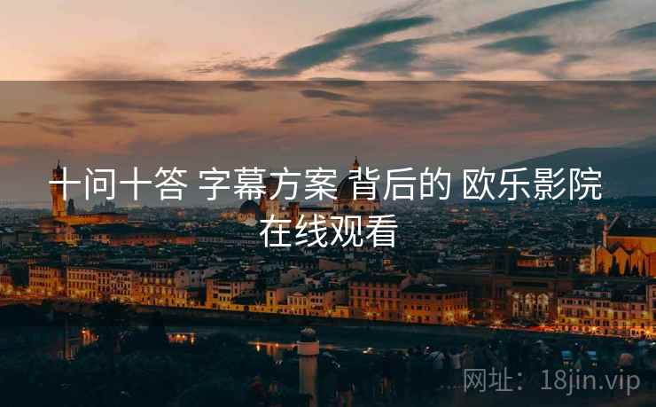 十问十答 字幕方案 背后的 欧乐影院 在线观看
