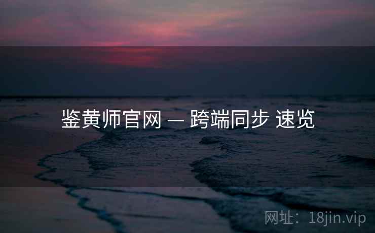 鉴黄师官网 — 跨端同步 速览