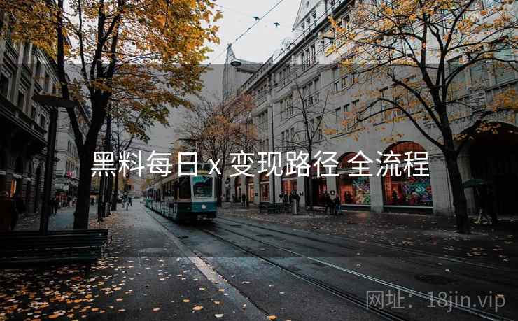 黑料每日 x 变现路径 全流程