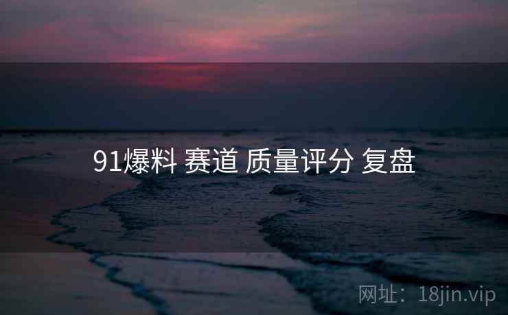 91爆料 赛道 质量评分 复盘