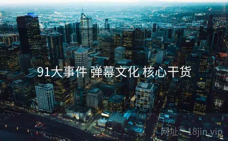 91大事件 弹幕文化 核心干货