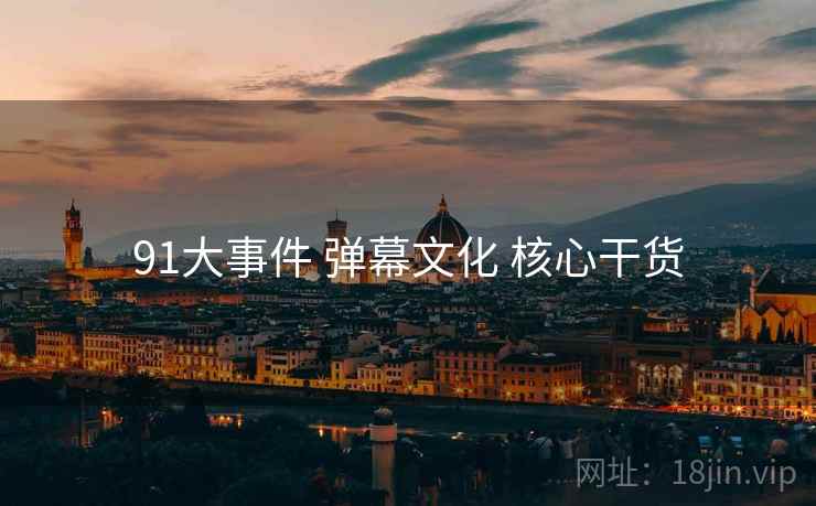 91大事件 弹幕文化 核心干货